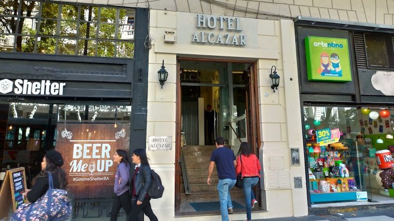 【世界一周】ブエノスアイレスの安ホテル「Hotel Alcazar」